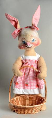 Analee Easter Dolls Country Girl Bunny With Basket - No Box