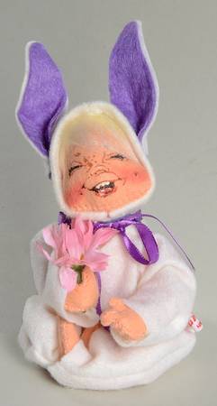Analee Easter Dolls Bunny Kid With Flower - No Box