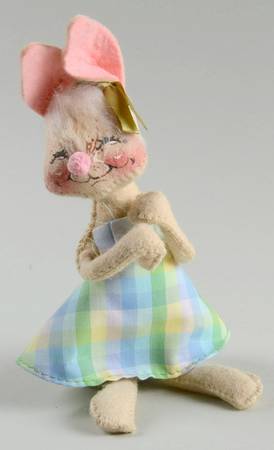 Analee Easter Dolls Country Girl Bunny - No Box