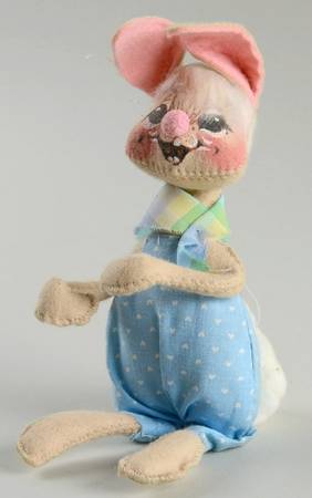 Analee Easter Dolls Country Boy Bunny - No Box