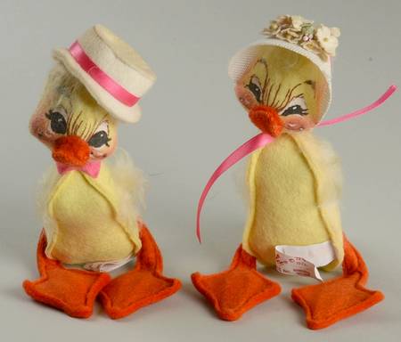 Analee Easter Dolls Ep Girl And Boy Duckling - No Box