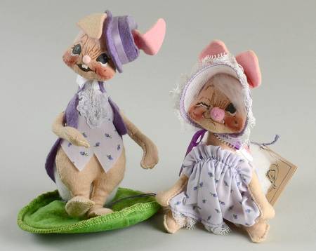 Analee Easter Dolls Ep Couple Purse Walking Stick - No Box