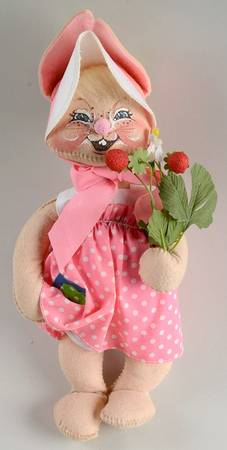 Analee Easter Dolls 1989 Country Girl W/Strawberri - No Box