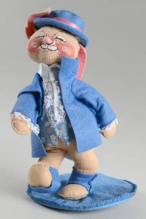 Analee Easter Dolls 1988 Ep Boy Bunny In Blue - No Box