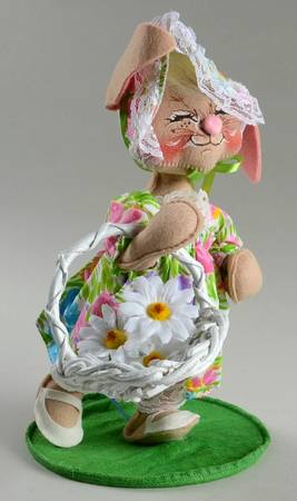 Analee Easter Dolls 1991 Ep Girl Bunny W/Basket  - No Box