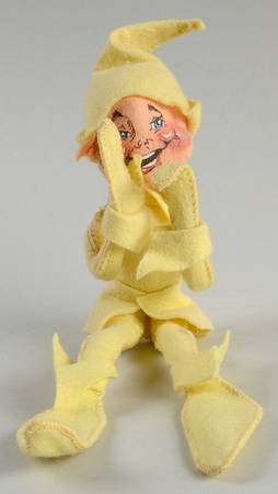 Analee Easter Dolls 1987 Yellow Pixie Elf - No Box