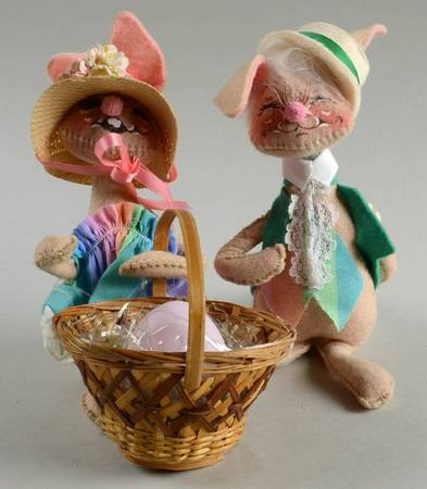 Analee Easter Dolls Easter Parade-Bunny Pair With Basket - No Box