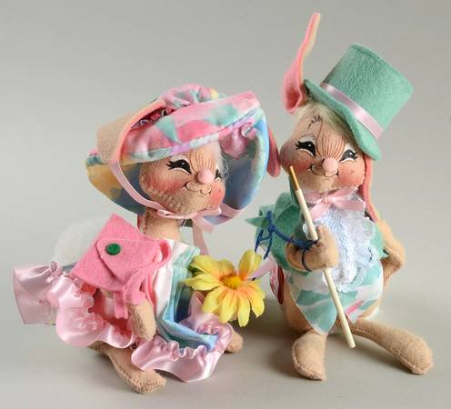 Analee Easter Dolls Ep Couple Purse Walking Stick - No Box
