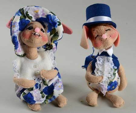Analee Easter Dolls Ep Couple Purse Walking Stick - No Box