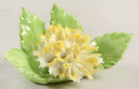 Floral Giftware Yellow Carnation Place Card Holder - No Box
