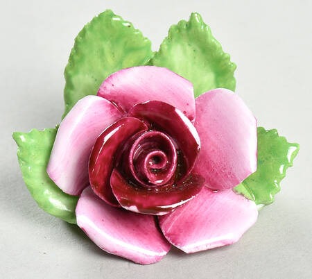 Floral Giftware Pink Rose-Place Card Holder - No Box
