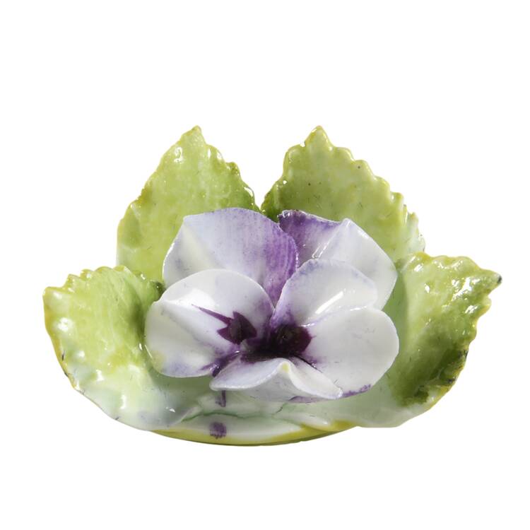 Floral Giftware Purple Pansy Place Card Holder - No Box