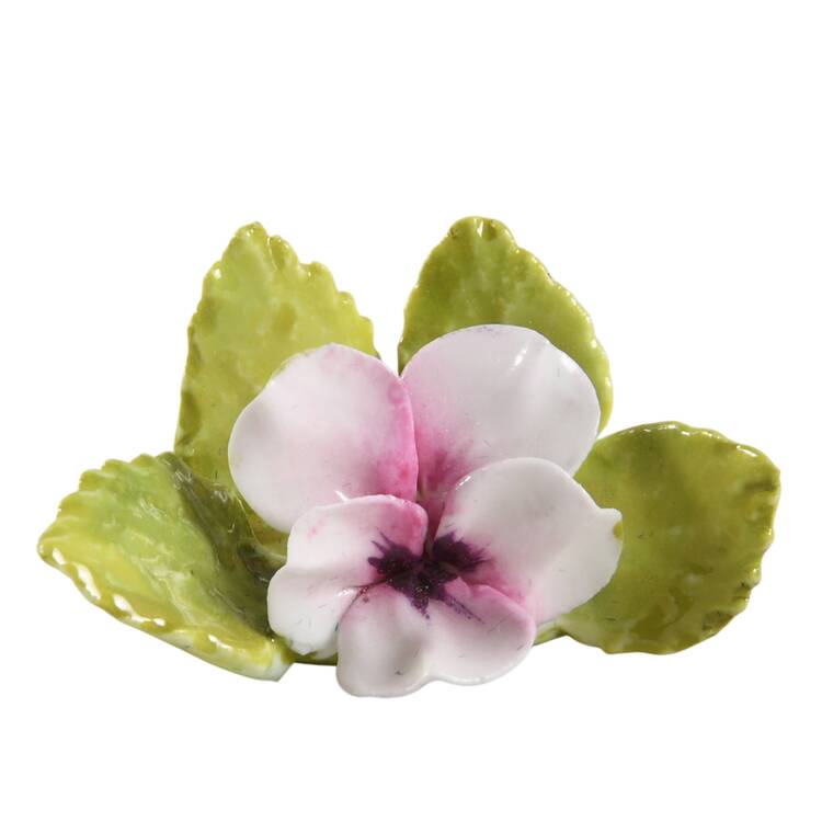 Floral Giftware Pink Pansy Place Card Holder - No Box