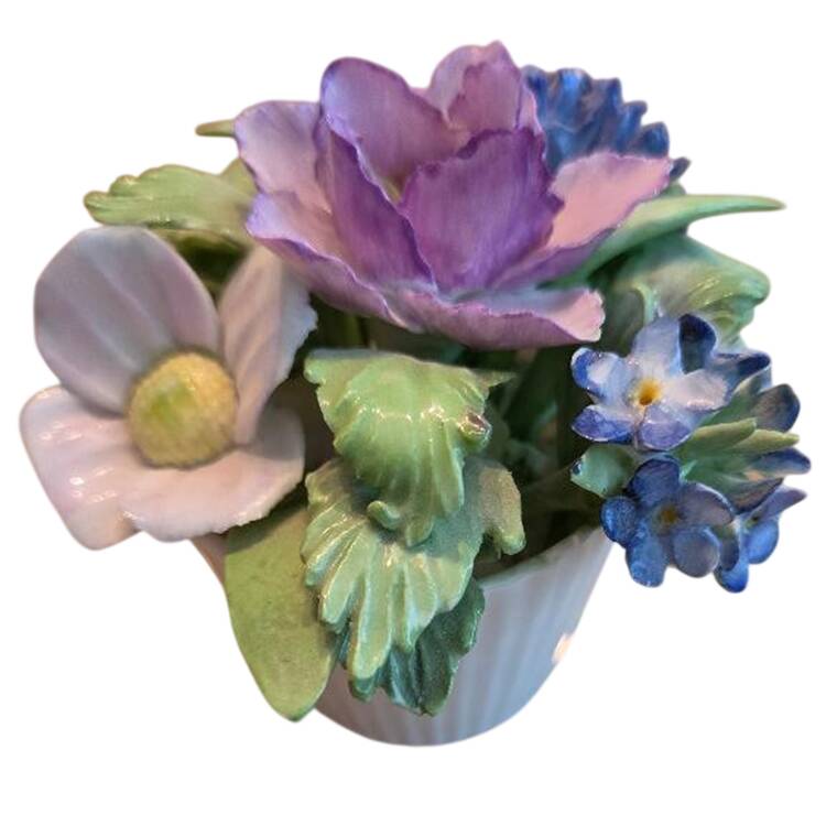 Floral Giftware Mixed Pot W/Purple Anemone - No Box