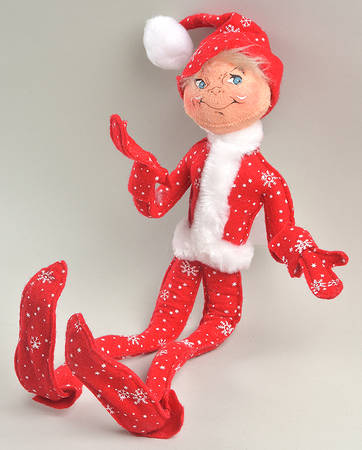 Annalee Christmas Doll Snowflake Elf-Long Legs - No Box