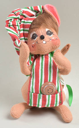 Christmas Mice Baker Mouse With Gingerbread Cookie - No Box