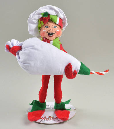 Annalee Christmas Doll Chef Elf With Pastry Bag - No Box