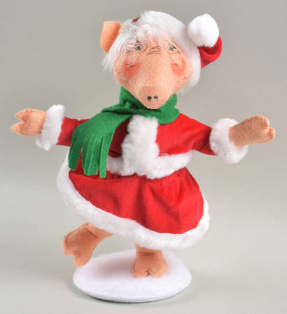 Annalee Christmas Doll Christmas Jig Pig - No Box
