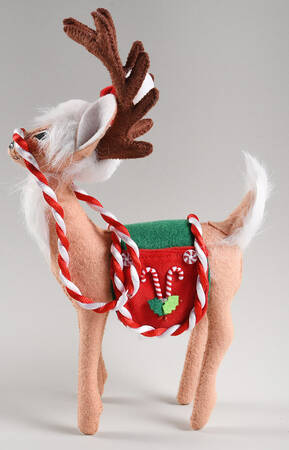 Annalee Christmas Doll Peppermint Reindeer - No Box