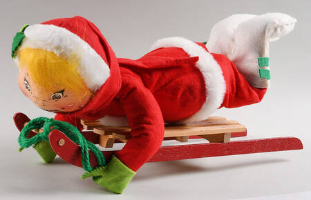 People Christmas Sledding Girl - No Box