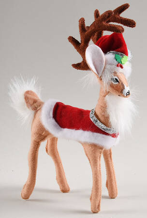Annalee Christmas Doll Silver Sparkle Reindeer - Nb638, No Box