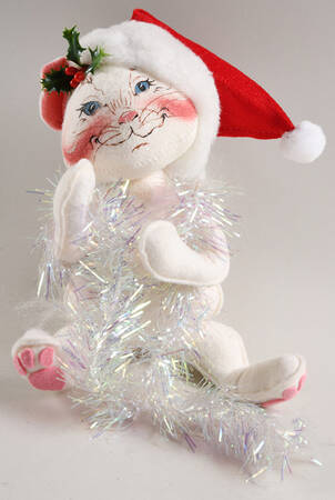 Annalee Christmas Doll Cat With Garland - No Box