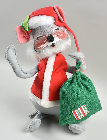 Christmas Mice Santa Mouse With Sack - No Box