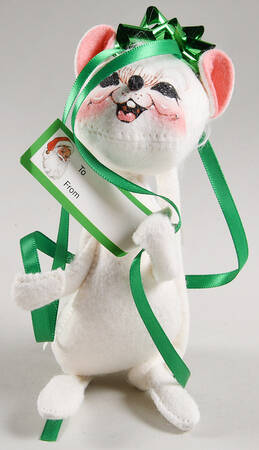 Christmas Mice All Wrapped Up Mouse - No Box