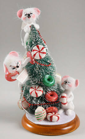 Christmas Mice Christmas Candy Tree - No Box
