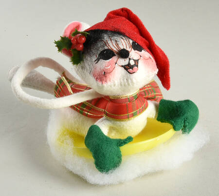 Christmas Mice Christmas Greenery Mouse - No Box