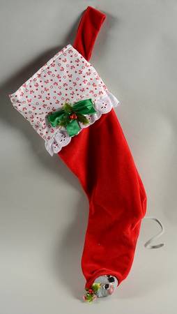 Annalee Christmas Doll Mouse In Stocking - No Box