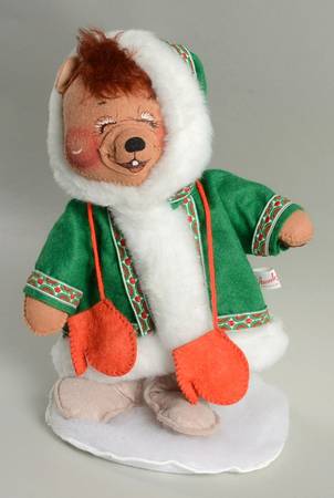 Annalee Christmas Doll Eskimo Bear With Mittens - No Box