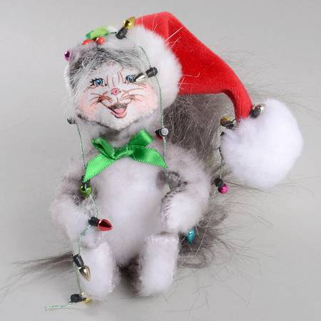 Annalee Christmas Doll Christmas Lights Cat - No Box