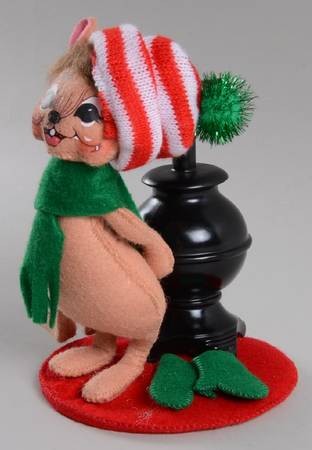 Christmas Mice Pot Belly Stove Mouse - No Box