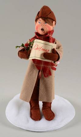 People Christmas Old World Caroler Man - No Box