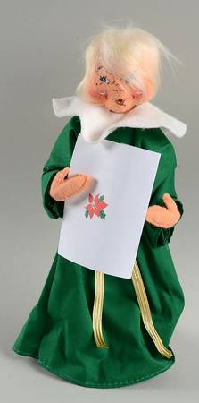 People Christmas Green Christmas Choir Singer - No Box