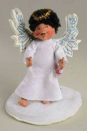 Annalee Christmas Doll African American Angel - No Box