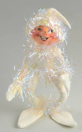 Annalee Christmas Doll Frosty Elf-White - No Box