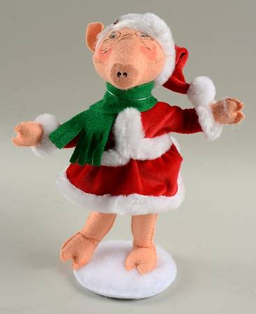 Annalee Christmas Doll Christmas Jig Pig - No Box