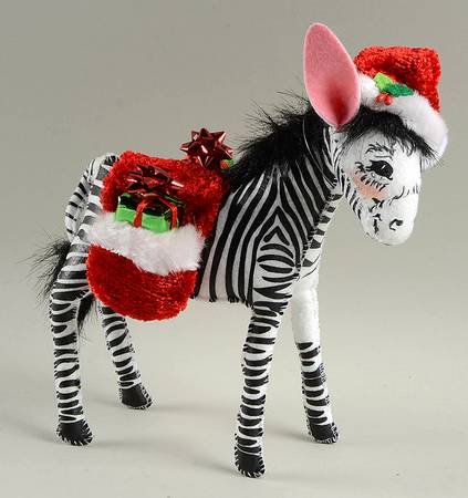 Annalee Christmas Doll Cozy Christmas  Zebra - No Box