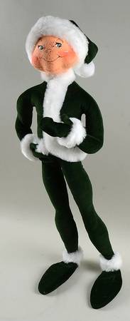Annalee Christmas Doll Green Forest Elf - No Box