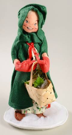 People Christmas Girl With Basket - No Box