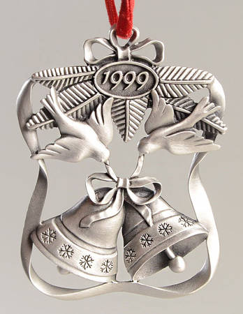 Annual Pewter Ornament Season Of Peace - Boxed