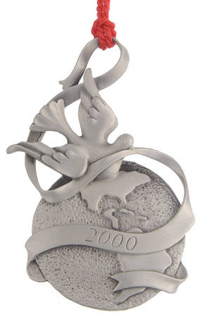 Annual Pewter Ornament Peaceful Millennium - Boxed
