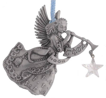 Annual Pewter Ornament Angel - Boxed