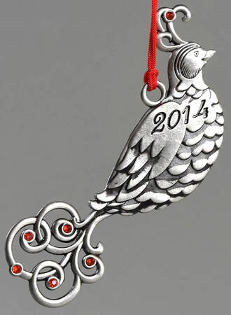 Annual Pewter Ornament Partridge - No Box