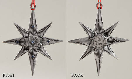 Annual Pewter Ornament Starry Night - No Box