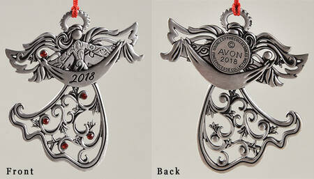 Annual Pewter Ornament Angel - No Box