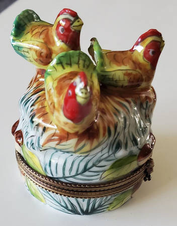Al Limoges Box Three French Hens - No Box