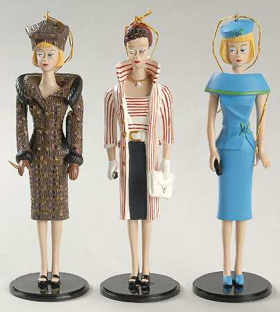 Classic Barbie Ornaments Classic Barbie-Set Of 3 - Boxed